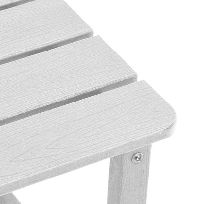 Set Lounge da Giardino 3 pcs Bianco HDPE