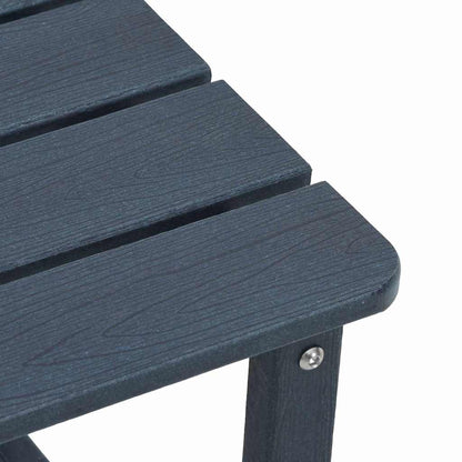 Set Lounge da Giardino 3 pcs Blu marino HDPE
