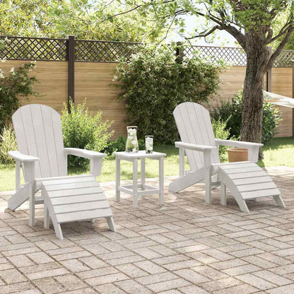 Mobili da lounge da giardino 2 pcs Bianco 74 x 82 x 90cm