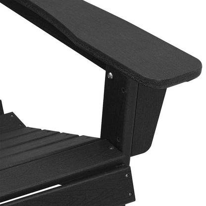 Mobili da lounge da giardino 2 pcs Nero 74 x 82 x 90cm Plastica