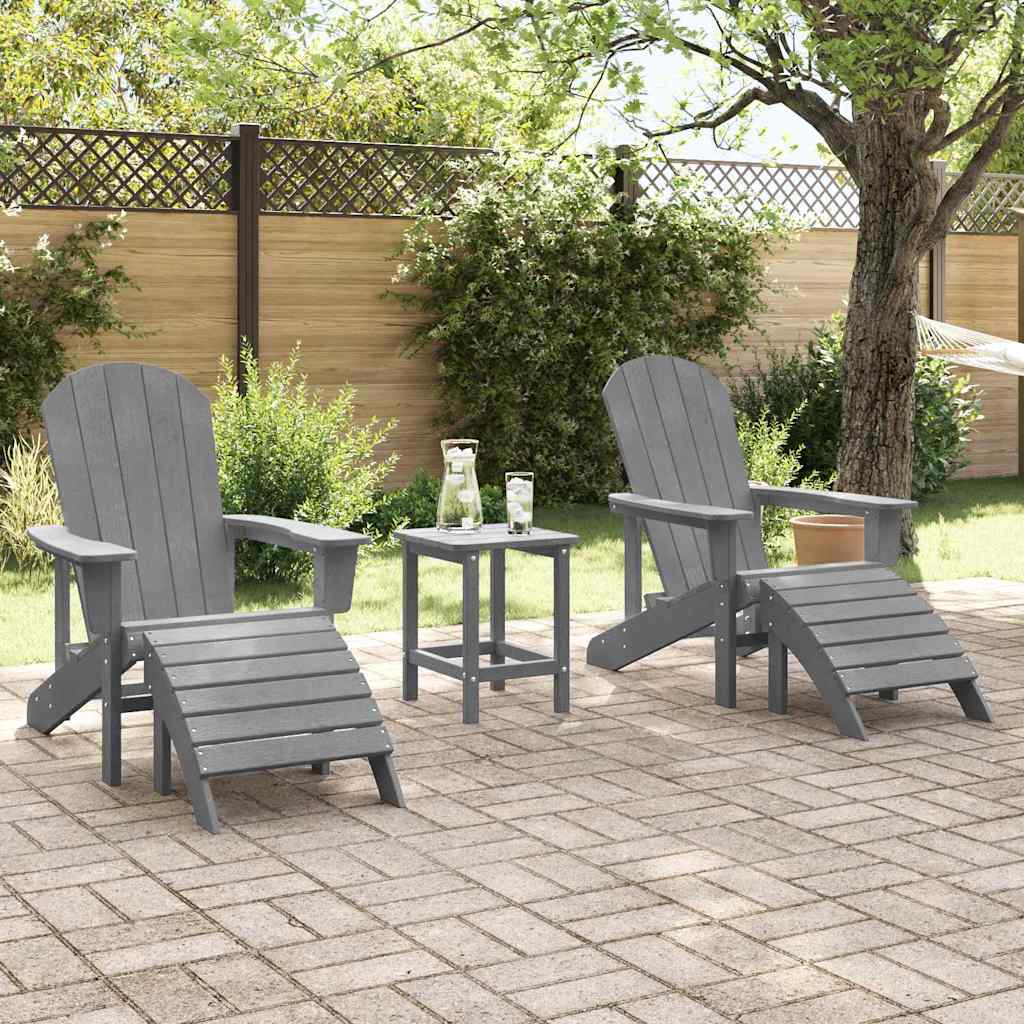 Sedia da Giardino 2 pcs Grigio chiaro 83 x 74 x 92 cm | homemem39