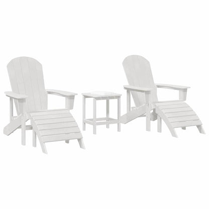 Mobili da lounge da giardino 3 pcs Bianco 38 x 38 x 46cm