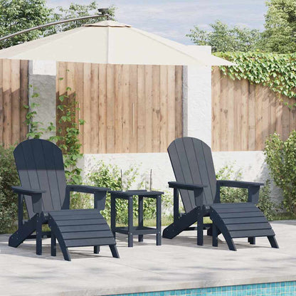 Mobili da lounge da giardino 3 pcs Navy 38 x 38 x 46cm Plastica