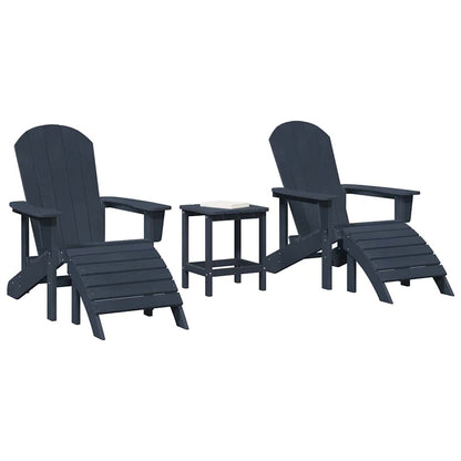 Mobili da lounge da giardino 3 pcs Navy 38 x 38 x 46cm Plastica