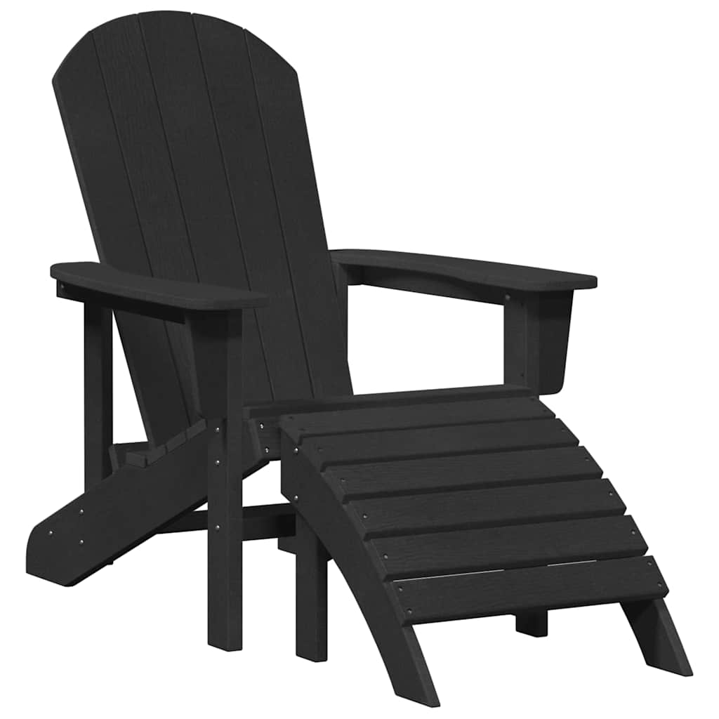 Mobili da lounge da giardino 3 pcs Nero 38 x 38 x 46cm Plastica