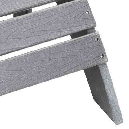 Sedia da Giardino 3 pcs Grigio chiaro Polietilene | homemem39