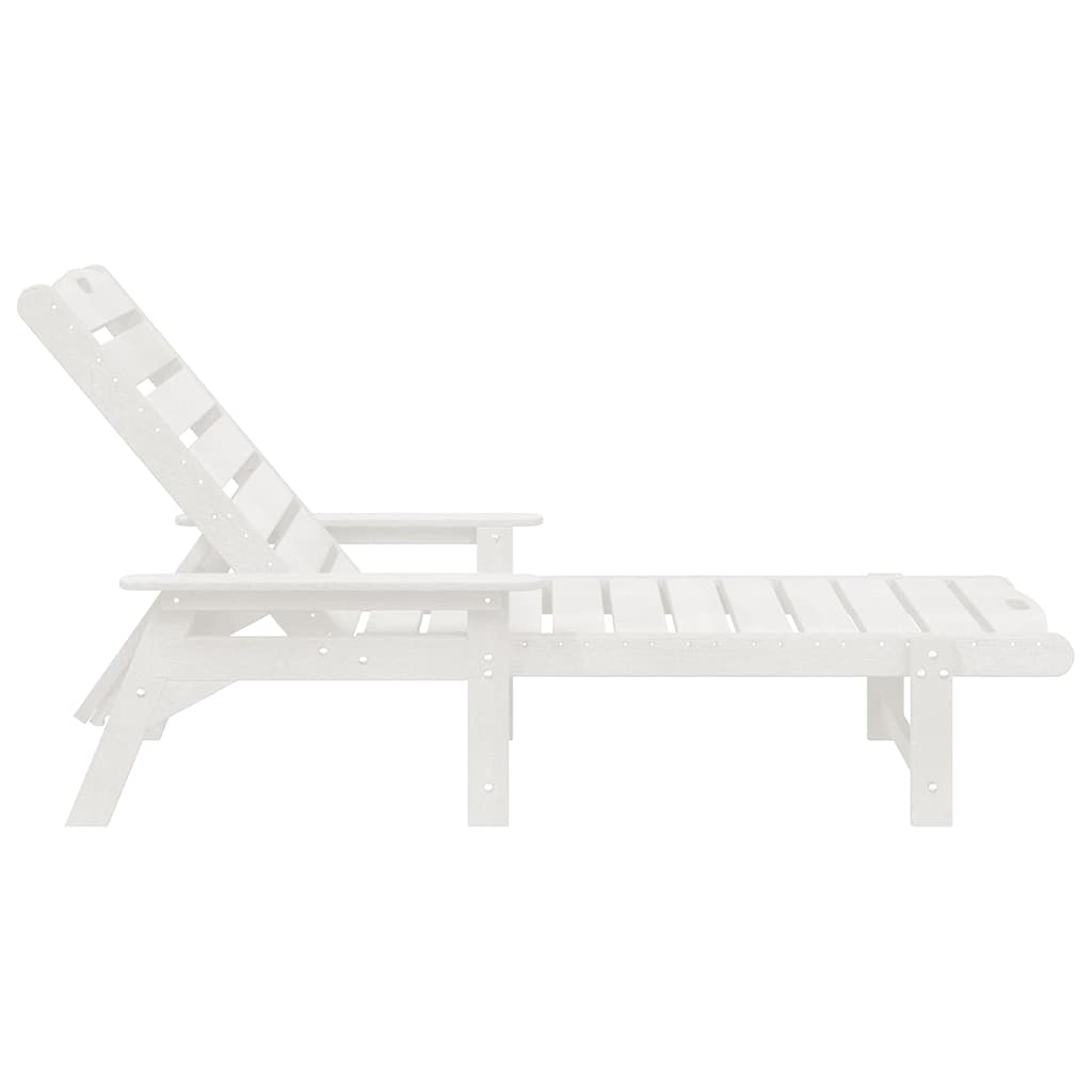 Mobili da lounge da giardino 2 pcs Bianco 53 x 195.5 x 30cm