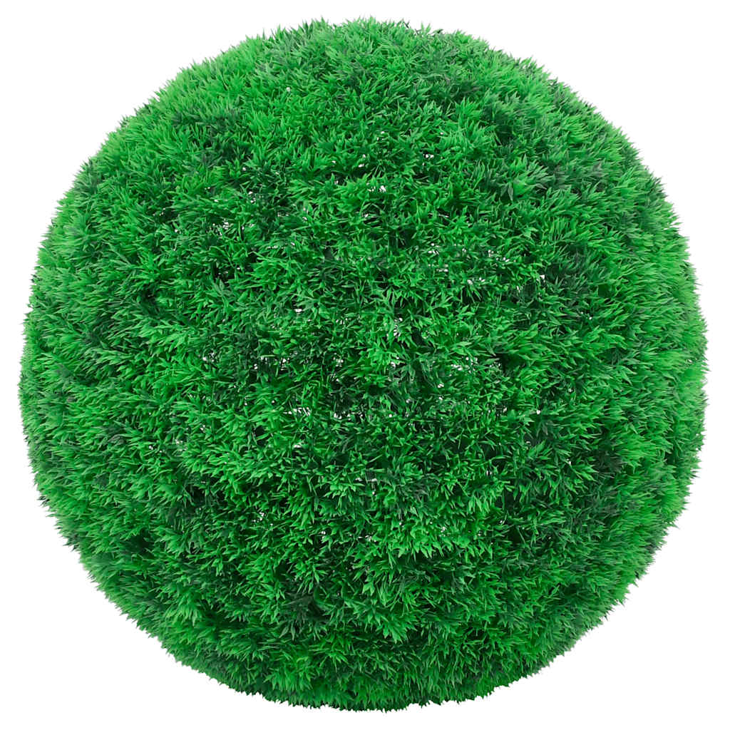 Sfere di Bosso Artificiale con Luci LED 2 pz Verdi 27 cm | homemem39