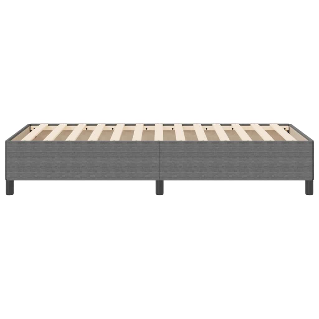 Letto a molle Grigio chiaro 80 x 200 cm Tessuto in Cords | homemem39