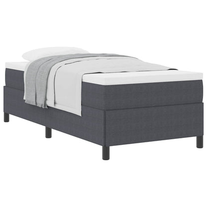 Letto a molle Grigio scuro 80 x 200 cm Tessuto in Cords | homemem39