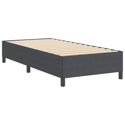 Letto a molle Grigio scuro 80 x 200 cm Tessuto in Cords | homemem39