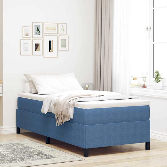 Letto a molle Blu 90 x 190 cm Tessuto in Cords | homemem39