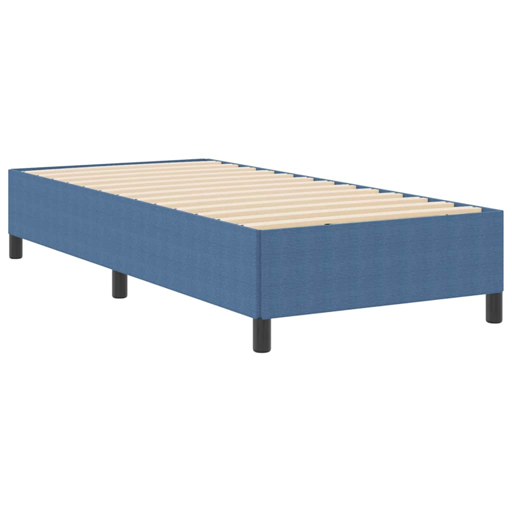 Letto a molle Blu 90 x 190 cm Tessuto in Cords | homemem39