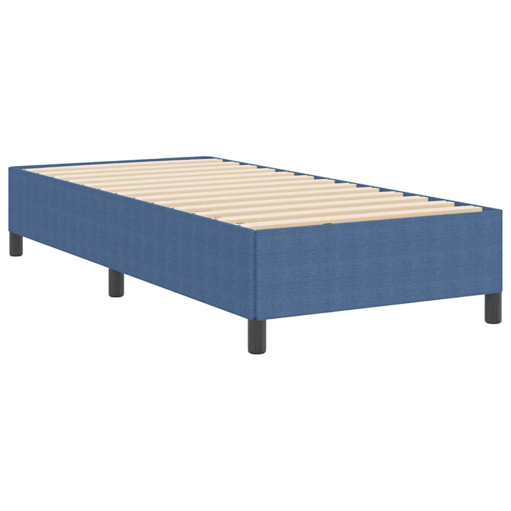 Letto a molle Blu 90 x 190 cm Tessuto in Cords | homemem39