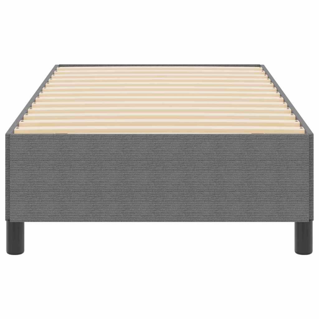 Letto a molle Grigio Chiaro 90 x 200 cm Tessuto in Cords | homemem39
