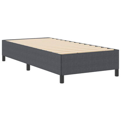 Letto a molle Grigio Scuro 100 x 200 cm Tessuto in Cords | homemem39