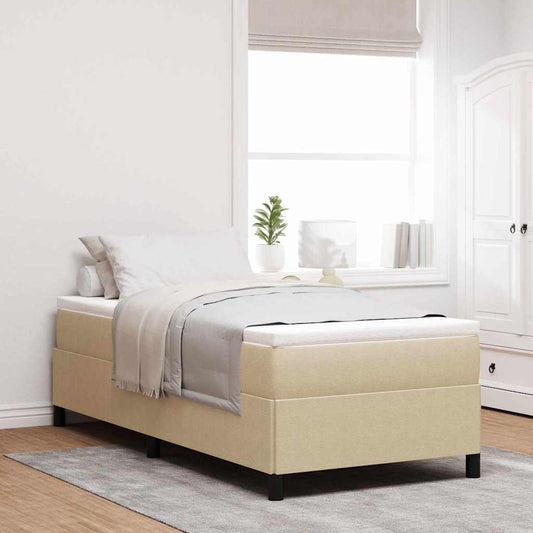 Letto a molle Grigio Verde 100 x 200 cm Tessuto in Cords | homemem39