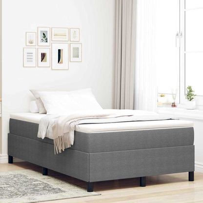 Letto a molle Grigio Chiaro 120 x 190 cm Tessuto in Cords