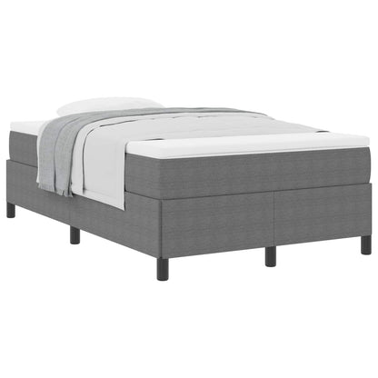 Letto a molle Grigio Chiaro 120 x 190 cm Tessuto in Cords