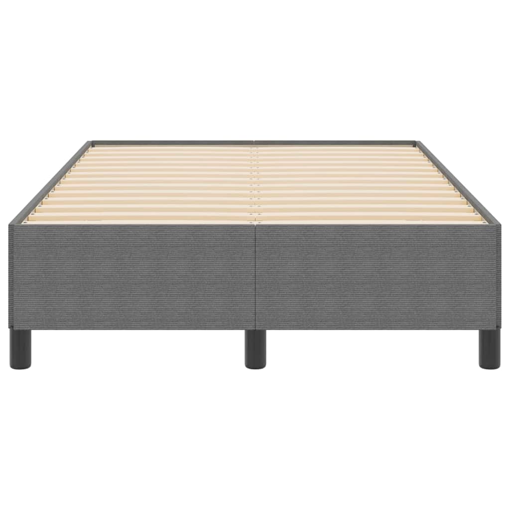 Letto a molle Grigio Chiaro 120 x 190 cm Tessuto in Cords
