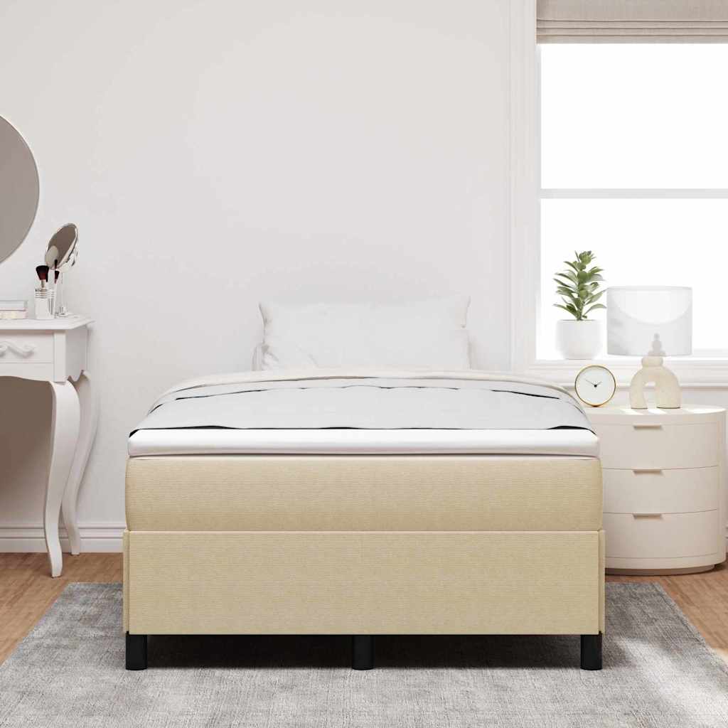 Letto a molle Grigio Verde 120 x 190 cm Tessuto in Cords | homemem39