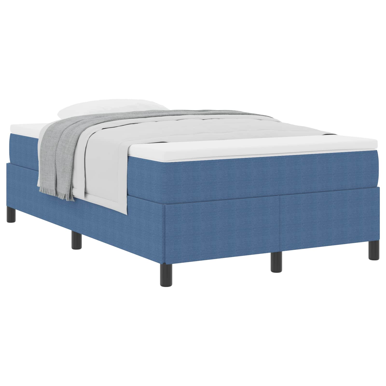 Letto a molle Blu 120 x 200 cm Tessuto in Cords | homemem39