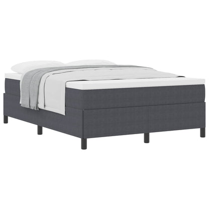 Letto a molle Grigio Scuro 140 x 190 cm Tessuto in Cords | homemem39