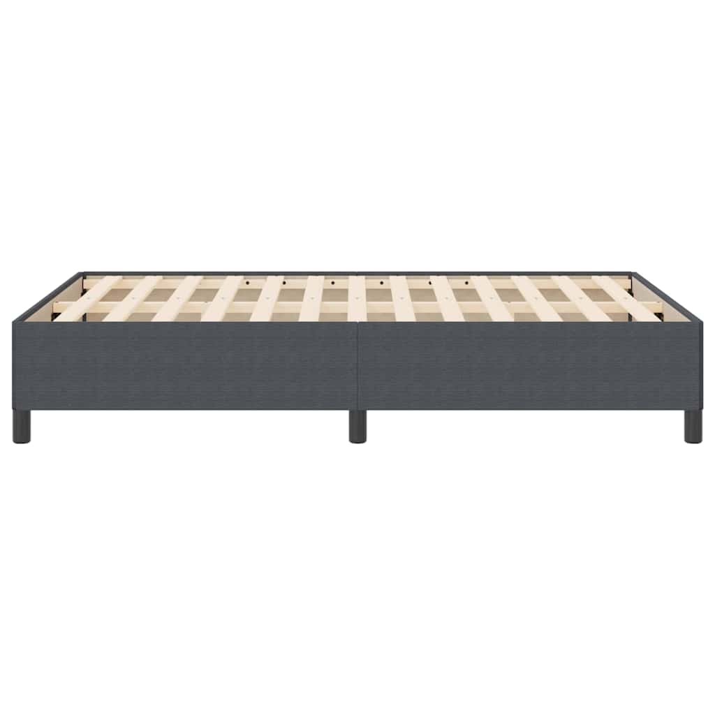 Letto a molle Grigio Scuro 140 x 190 cm Tessuto in Cords | homemem39
