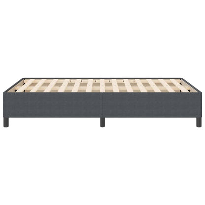 Letto a molle Grigio Scuro 140 x 190 cm Tessuto in Cords | homemem39