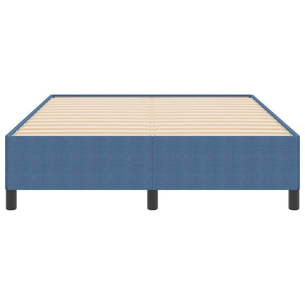 Letto a molle Blu 140 x 190 cm Tessuto in Cords | homemem39