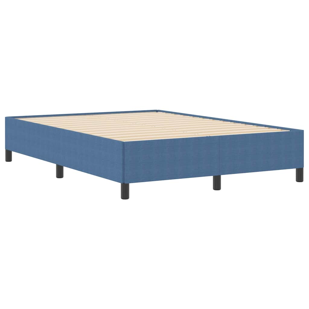 Letto a molle Blu 140 x 200 cm Tessuto in Cords | homemem39
