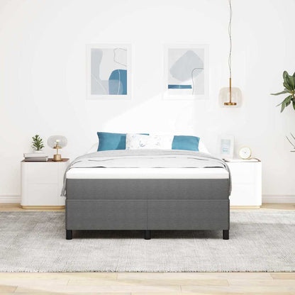 Letto a molle Grigio Chiaro 160 x 200 cm Tessuto in Cords | homemem39
