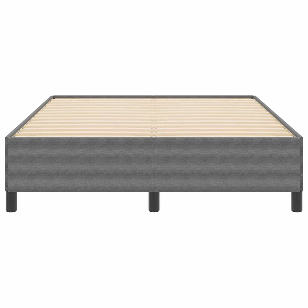 Letto a molle Grigio Chiaro 160 x 200 cm Tessuto in Cords | homemem39