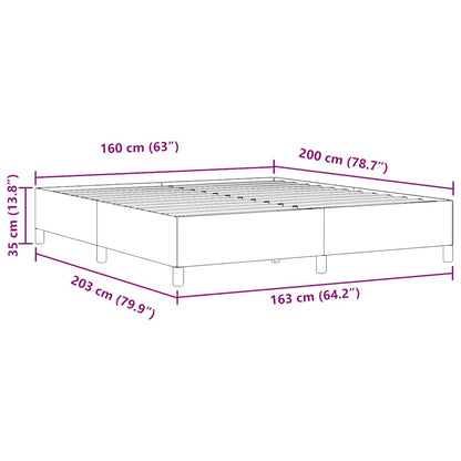 Letto a molle Grigio Scuro 160 x 200 cm Tessuto in Cords | homemem39