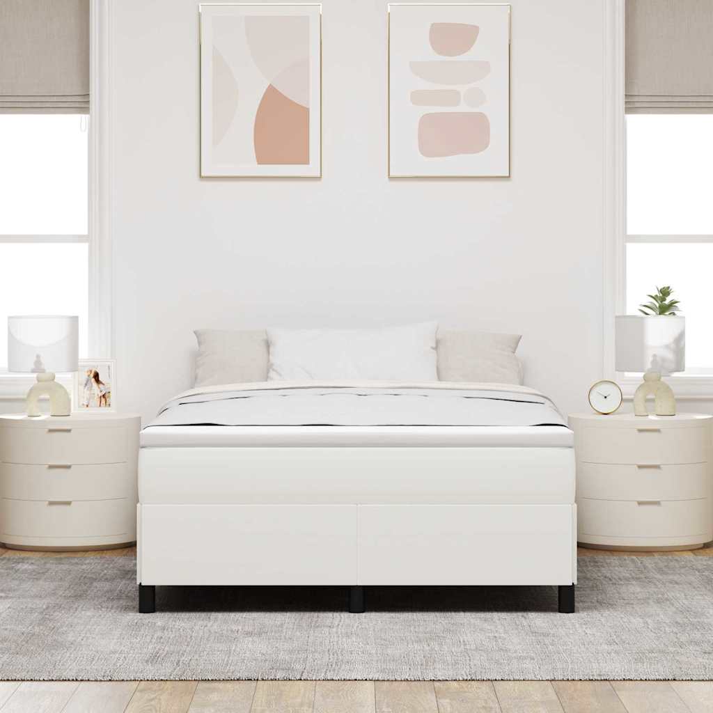 Letto a molle Crema 160 x 200 cm Tessuto in Cords | homemem39