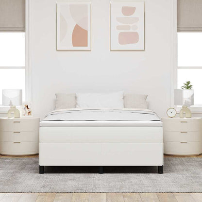 Letto a molle Crema 160 x 200 cm Tessuto in Cords | homemem39