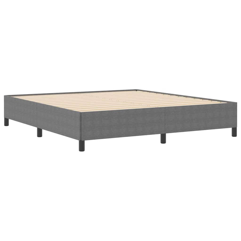 Letto a molle Grigio chiaro 180 x 200 cm Velluto