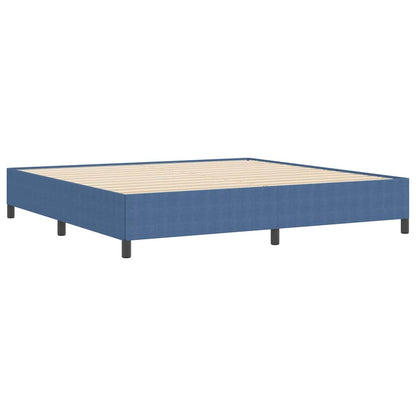 Letto a molle Blu 200 x 200 cm Velluto