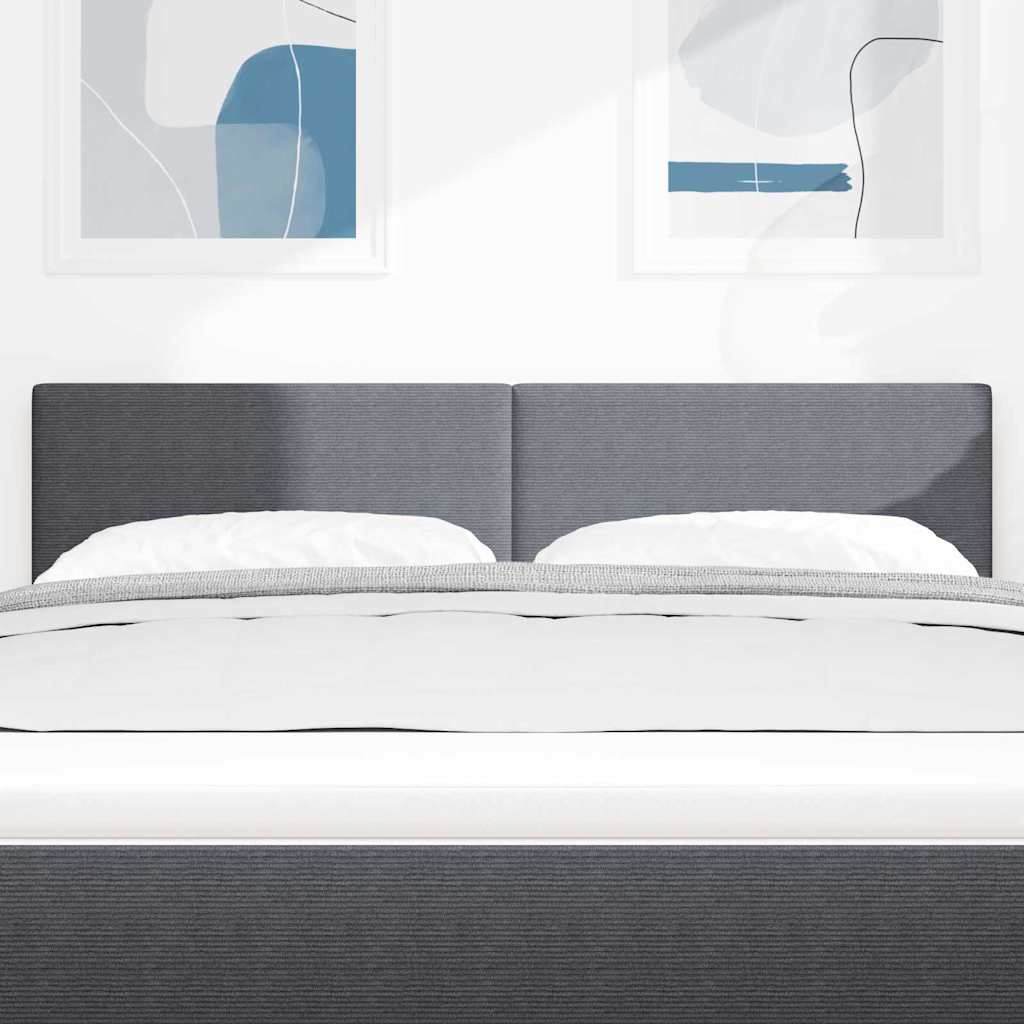 Testiera Grigio scuro 160 cm Tessuto in Cords | homemem39