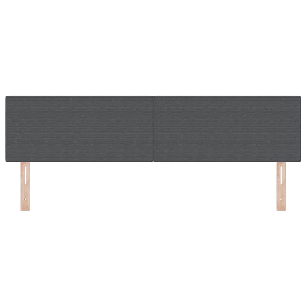 Testiera Grigio scuro 180 cm Tessuto in Cords | homemem39