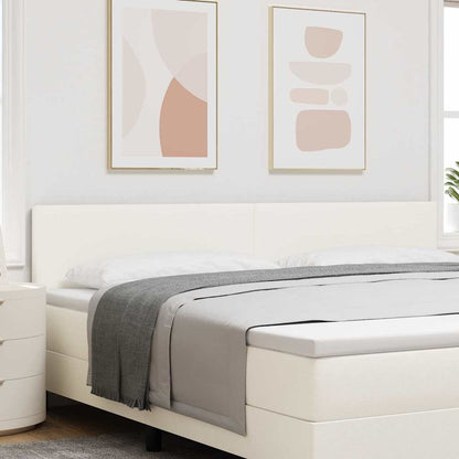 Testiera Crema 200 cm Tessuto in Cords