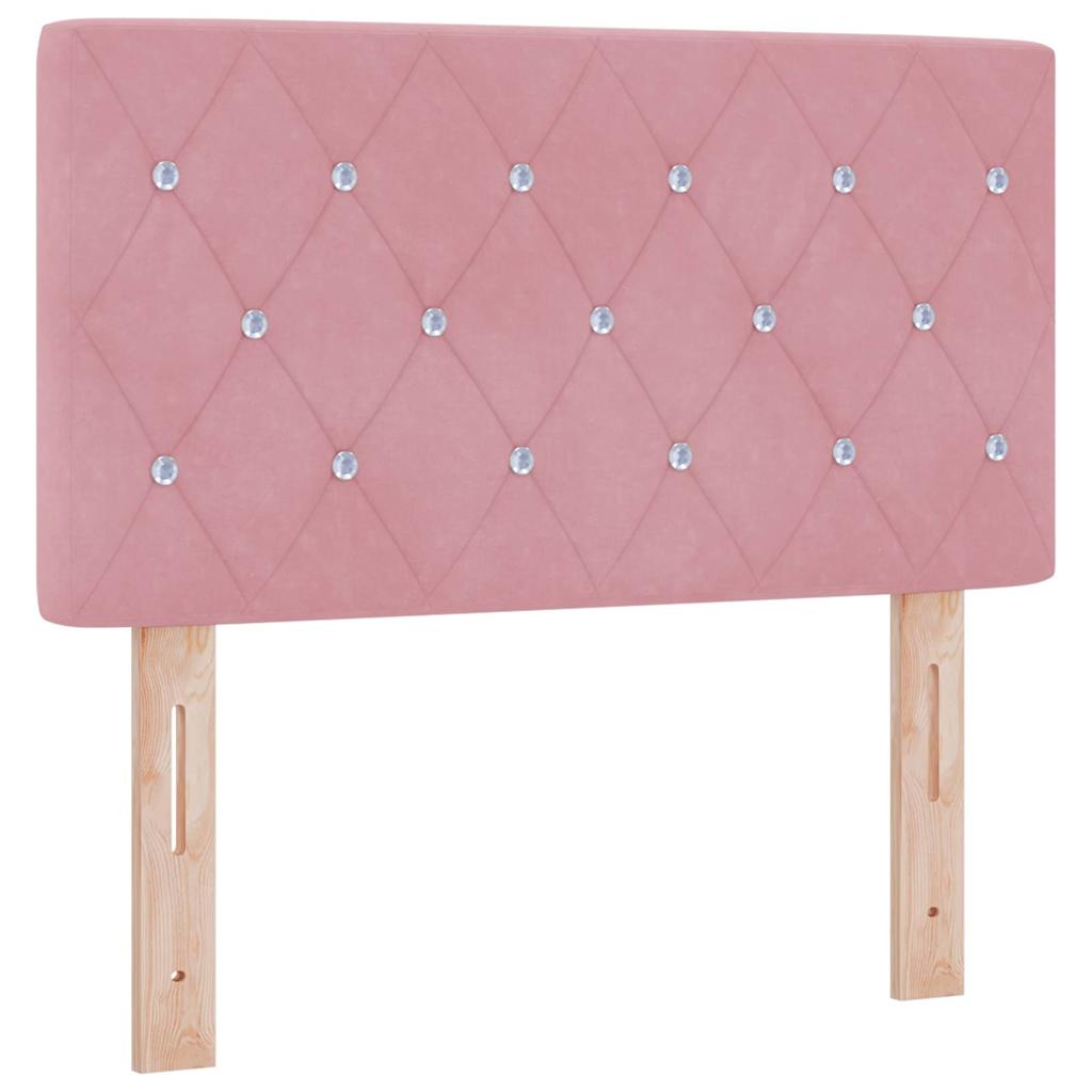 Testiera Rosa 80 cm Velluto