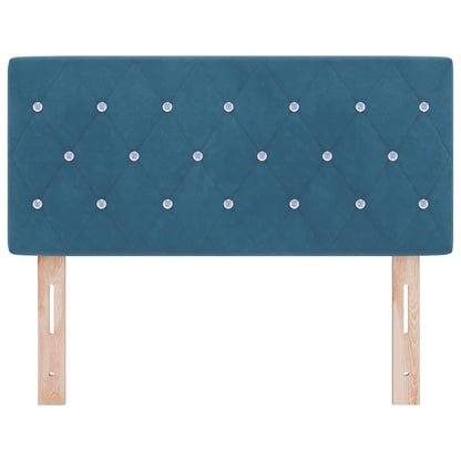 Testiera in Velluto con testiera Blu scuro 90 cm Velluto