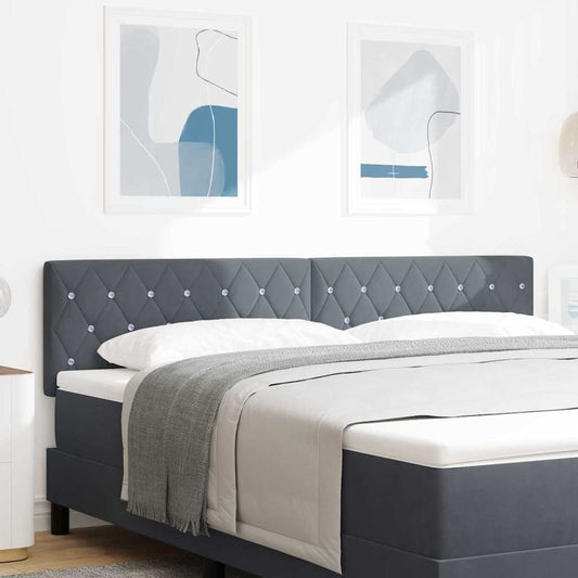 Testiera Grigio scuro 180 cm Velluto | homemem39
