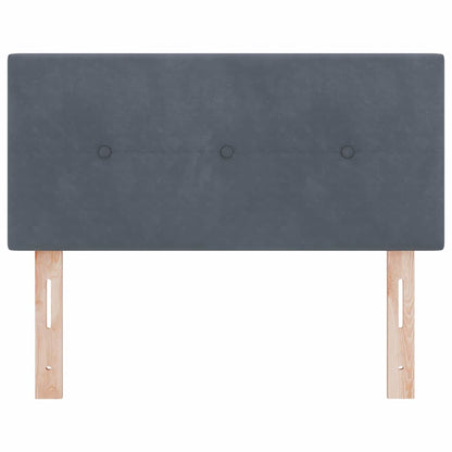 Testiera con testiera Grigio scuro 90 cm Velluto