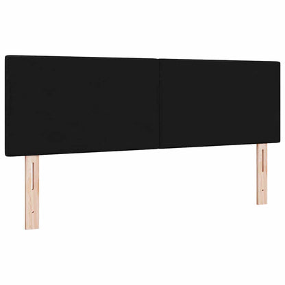 Testiera regolabile in altezza con testiera Nero 144 cm Tessuto