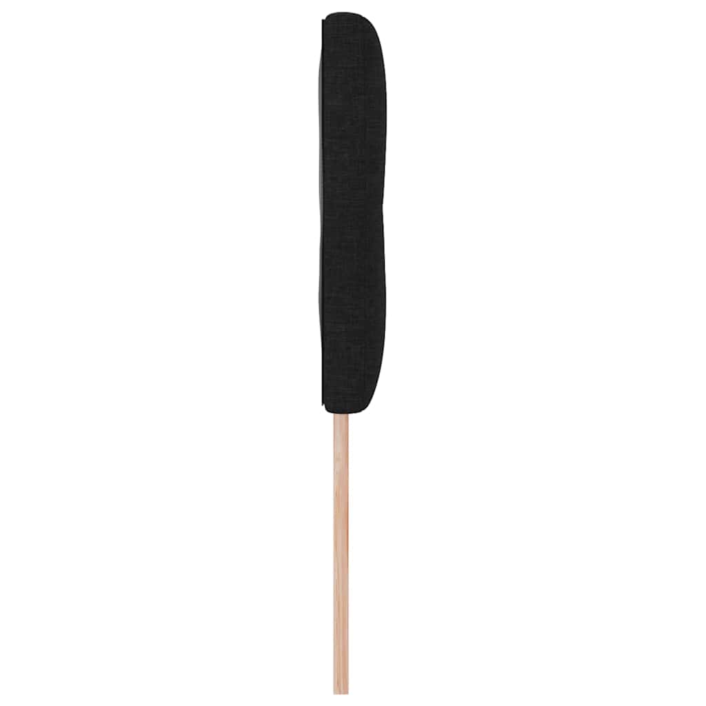 Testiera regolabile in altezza con testiera Nero 144 cm Tessuto