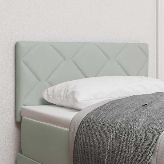 Testiera con testiera Grigio chiaro 80 cm Velluto