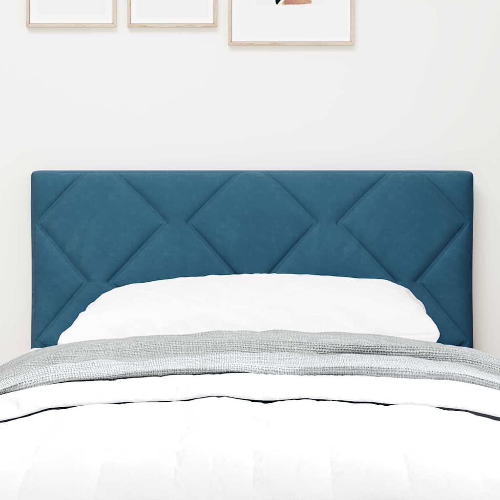 Testiera con testiera Blu scuro 80 cm Velluto