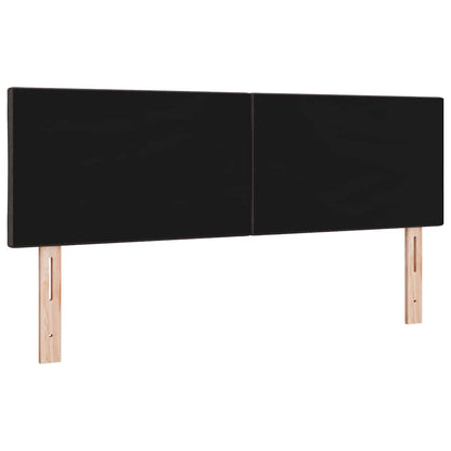 Testiera in Tessuto con testiera Marrone scuro 144 cm Tessuto